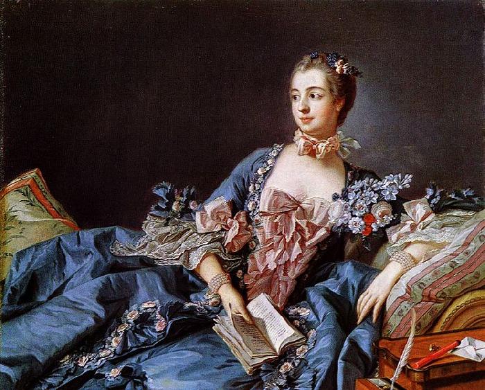 Francois Boucher Portrat der Madame de Pompadour Germany oil painting art